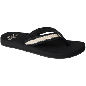 2026 Reef Womens Baja Maria Flip Flops CJ7339 - Black / Vintage